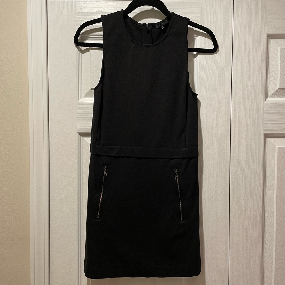 Black shift dress